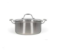 Livoo - Faitout en acier inoxydable 24 cm MEP165 - Gamme Brigade - inox triply - sans PFAS