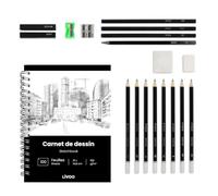 Livoo - Kit de dessin 19 accessoires LOI002