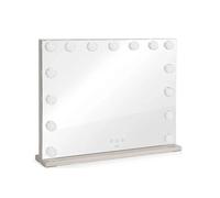 Livoo Miroir de salle de bain lumineux grossissant - Gris