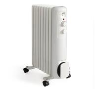 Radiateur bain huile Livoo DOM502W 2000 W Blanc Blanc