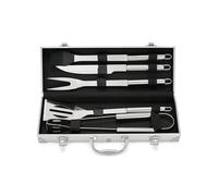 LIVOO Set de 5 accessoires pour barbecue GS165 – acier inoxydable, valise de transport
