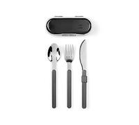 Livoo - Set de couverts démontables MEN407G - fourchette, couteau, cuillière, acier inxydable, demontale, compact, boite transport