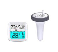 LIVOO Thermomètre piscine sans fil SL266W – portée 60 m, sur pile