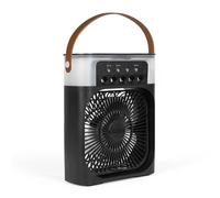 LIVOO Ventilateur brumisateur portable MEN513N 2 en 1 3 vitesses Ø 15 cm 10W 9h Noir
