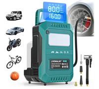 LIVOWALNY 160PSI Gonfleur Pneus Voiture Compatible avec Makita 18V Battery | 80L/Min, 75 Décibels, Écran, Portable, Lumière LED, Sans fil, Gonflage rapide, pour Voiture, Vélo, Moto（Piles non incluses）