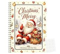 Livre de cartes de Noël, à , carnet de souvenirs de vacances | Album de rangement pour cartes de vœux et souvenirs, cadeau pour femmes, hommes, amis, collègues