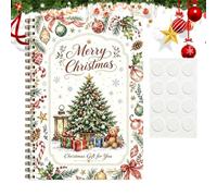 Livre de cartes de Noël à , livre de souvenirs de Noël | Carnet de cartes de courses pour femmes, hommes, collègues, étudiants, hôtes, amis, fêtes de bureau et célébrations