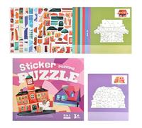 Livre de coloriage après autocollants pour , éducatif interactif | Kit créatif d'autocollants par numéros pour le développement précoce, compagnon parfait pour les voyages en route