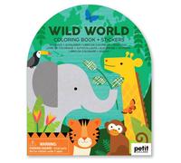 Livre De Coloriage Avec Autocollants - Animaux Sauvages Multicolor TU
