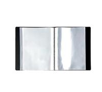 Livre de dossiers A6 avec pochettes en plastique, livre présentation for pochoir d'écran for le stockage l'argile polymère, livret timbres, 4 pièces, 40 Pour Dossier De Présentation