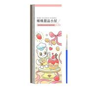 Livre de peinture aquarelle | Livre d'aquarelle de poche - Ensemble de peinture avec livres d'eau, papier épais pour garçons et filles âgés de 3, 4, 5, 6, 7, 8 ans et plus