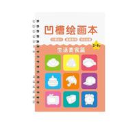 Livre d'entraînement rainuré pour enfants de 3 à 8 ans, livre de magie avec plusieurs modèles de dessin pour l'école et la maison