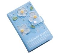 Livre d'épargne, bloc-notes, planificateur, organiseur de portefeuille | Lot de 100 enveloppes pour défi d'économies en 3D, peinture à l'huile, portefeuille portable pour la maison, les enfants