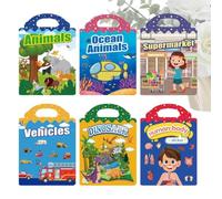 Livres D'autocollants Pour 6 Lots De Carnets Scrapbooking Jelly Mignons