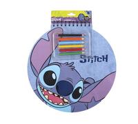 Livret de Coloriage - CERDA - Stitch Disney - Avec Stickers - Crayons de Couleur - 30x25 cm