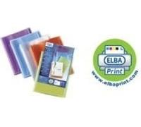 Livret de présentation ELBA POLYVISION, 60 pochettes, assorties DIN A4, en PP, 0,7 mm, transparent, avec poche transparente sur le