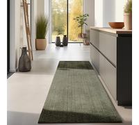 LIVUM Tapis Nature Jute Bouclé, Tapis Naturel Style Rustique et Boheme, Poils en Jute, Boucles Subtils (Vert, 80x150cm)