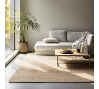 LIVUM Tapis Nature Jute Bouclé, Tapis Naturel Style Rustique et Boheme, Poils en Jute, Boucles Subtils (Beige, 120x170cm)