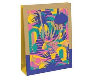 Liwa, kraft, sac large 26,5x14x33 cm - Multicolore
