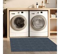 LIWEIREN Paillasson D'Intérieur 105 x 136 cm Antidérapant Entretien Simple Tapis Antidérapant Facile à Nettoyer pour Entrée et Patio, Gris