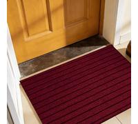 LIWEIREN Tapis Anti Salissures 115 x 170 cm pour Une Entrée Propre Tapis Antidérapant et Anti Poussière Lavable en Machine pour Porte, Jardin, Cour, Rouge