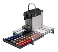 LIWI-Boîte à capsules de café pour 60 boîtes à café Nespresso, tiroir, métal et plateau en verre, porte-capsule, distributeur [690]