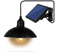 Lixada Suspension Solaire, E27, Lampe Extérieure, Lumière Sensible, Étanchéité IP65, pour Jardin, Cour, Terrasse, Balcon (1)