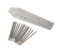 LIXSAZSE Jeu de tarauds et filières Compact pour horloger et réparation de Bijoux : 14 tarauds et filières, Plaque à vis 7-2 mm. Convient pour aux bijoutiers. Kit d'outils réparation Montres et