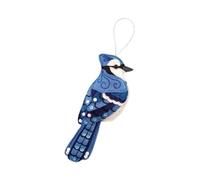 LIXSAZSE Pour Joie en famille avec un arbre de Noël de qualité supérieure suspendu, décoration suspendue en forme d'oiseau, ornement de Noël résistant à, Bleu, 8.5 x 4 cm
