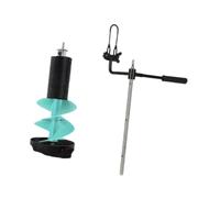 LIXSAZSE Tarière à Glace en Nylon, équipement de pêche sur Glace, pour Un creusement Efficace et fiable pour Les Amateurs de Plein air. Accessoires de pêche Robustes en