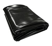 Liyadolaam 2x3m 3x4m 4x7m 5x5m 6x8m 8x10m 10x15m Revêtement d'étang préformé Noir Épaisseur 0,13 mm Membrane de piscines de Jardins - Résistant aux UV et indéchirable(3x8m)