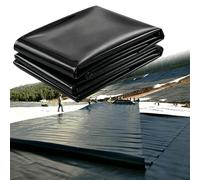 Liyadolaam 5x5m 6x8m 7x10m 7x12m Revêtement étang HDPE Noir 0,13mm Bouclier sous-Couche préformé Flexible pour l'ingénierie des ressources Eau Réservoir Aquaculture(1x8m)
