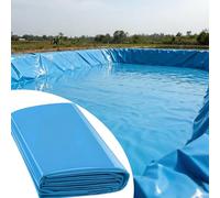 Liyadolaam Revêtement Bassin réservoir 1x8m 2x4m 3x5m 5x6m 6x9m 7x12m Film Flexible HDPE Facile à Couper Résistant aux UV Résistant à Perforation Membrane imperméable(4x6m)