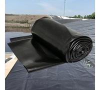 Liyadolaam Revêtement de Grand étang en HDPE 4x5m 5x8m 6x7m 7x10m 8x12m 10x15m, Membrane imperméable Noire Robuste pour réservoir Industriel, étangs à Poissons, Aquaculture(3x7m)