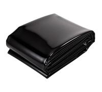 Liyadolaam Revêtement d'étang d'aquaculture HDPE Noir épaisseur 0.13mm 1x8m 2x3m 3x4m 4x4m 5x5m 6x10m 8x12m 10x15m, sous-Couche de Tapis d'étang Flexible et étanche(4x12m)