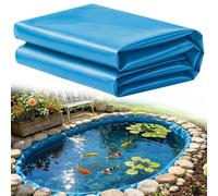 Liyadolaam Revêtement d'étang Koi HDPE épaisseur 0.16mm Anti-pénétration 1x8m 2x4m 4x5m 5x6m 6x9m Film de Bordure d'étang à Poissons pour aménagement paysager d'étangs Koi(4x8m)