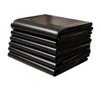 Liyadolaam Revêtement d'étang PEHD 1x8m 2x3m 4x4m 5x5m 6x10m 10x12m, Barrage géomembrane Noir résistant aux UV pour étangs à Poissons, ingénierie des ressources Eau des ruisseaux(2x4m)