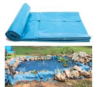 Liyadolaam Revêtement étang Bleu imperméable 0,16 mm, 2x3m 4x5m 7x8m 8x10m 10x15m, Grande Membrane étang à Poissons, bâche Pliable pour Fontaine Jardin, lac Artificiel, caractéristiques(8x12m)