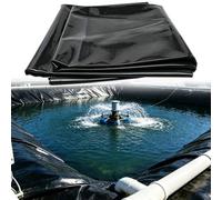 Liyadolaam Revêtement étang géomembrane HDPE Noir, épaisseur 0.13mm, 2x3m, 3x4m, 4x5m, 5x7m, 6x8m, 8x10m, 10x15m, pour réservoirs, lac Artificiel d'aquaculture(4x8m)