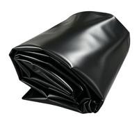 Liyadolaam Revêtement étang imperméable Noir 3x4m 4x5m 5x5m 6x8m, revêtement d'étang HDPE Grande Taille, bâche Flexible pour piscines et étangs de Forme personnalisée(1x8m)