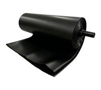 Liyadolaam Revêtement étang Noir HDPE 5x8m 6x10m 8x12m 10x15m, Feuille Plastique Flexible polyéthylène indéchirable 0.13mm pour étangs à Poissons réservoir d'irrigation Aquaculture(5x12m)