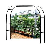 LIYI929GP Large Arches Arceau À Rosiers, Noir Blanc Arches Jardin pour Rosiers Plantes Grimpantes, Pergola Tonnelle De Jardin, Intérieur Extérieur Décoration De Fête De Mariage, Largeur Latérale 40cm