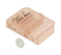 LIYJTK Boîte de Rangement de Bureau en Plastique, boîte de Rangement de câbles de données, Conception de Livre pour la décoration de la Maison (Rose)