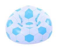 LIYJTK Chaise Ballon de Football Gonflable, Confortable, Lecture et Films, Design Ergonomique, Bleu, Salon, Chambre à Coucher, Jardin, PVC