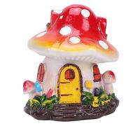 LIYJTK Miniature Mushroom House Fairy Garden Decor Handcrafted Resin Outdoor Statue for Mini Gardens Fairy Tale Enthusiasts Durable Sculpture 8.5cm x 8cm x 9.5cm