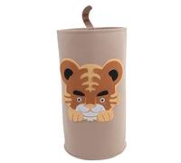LIYJTK Panier à Linge en Coton épais, Seau de Rangement pour Jouets d'animaux de Dessin animé, Seau de Rangement pour vêtements d'enfants, Seau de Rangement en Feutre de Coton pour (Tigresse)