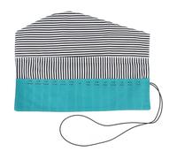 LIYJTK Sac de Rangement pour Crochets, étui Portable en Tissu Oxford, Organisateur d'aiguilles à Tricoter avec marquage des Tailles pour différentes Aiguilles, kit d'outils pour Crochets (Verte)