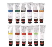 LIZEALUCKY 12-Color 20ml Oil Painting Paint Tube Set Art Drawing Pigment Kit Non- Oil Paints for Beginners Artists Students