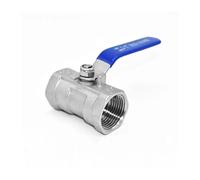 LIZHAYG Vanne Vanne À Bille Monobloc en Acier Inoxydable S304 SS316L, Robinet Fileté De Vis 1/4", 3/8", 3/4", 1", 1-1/4", 1-1/2" Et 2" DN15(3/4",SS316L)