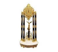 Lizhuzhuzs28 Accueil Horloge de Sol dorée au Design élégant et Vintage Luxe Style européen Décoration